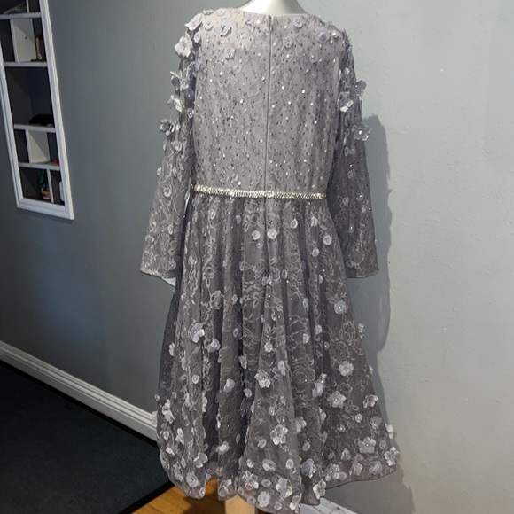 Max Duggal 67387 FLORAL EMBELLISHED LACE A-LINE COCKTAIL DRESS NWT size 12 - Picture 7 of 17